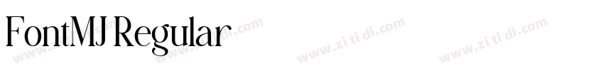 FontMJ Regular字体转换 FontMJ Regular字体转换